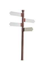 Direction Sign on white background