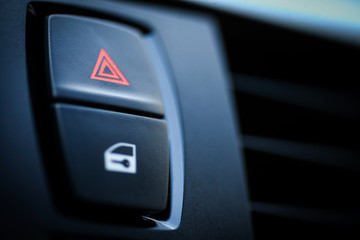 Fototapeta premium Warning button detail
