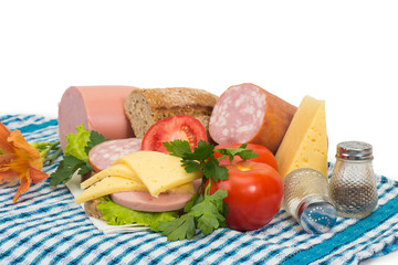 Sausage, cheese, breakfast