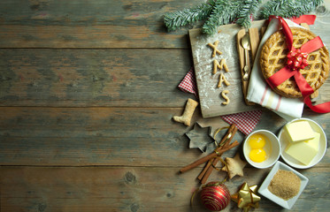 Christmas baking background