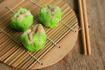 Chinese steamed shrimp dumplings