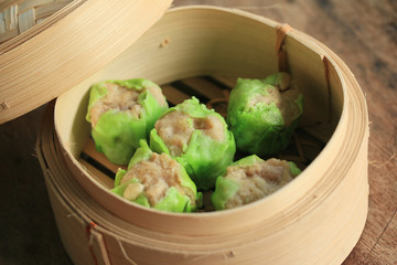 Chinese steamed shrimp dumplings