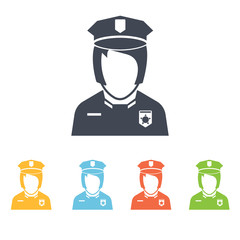 Policewoman icon