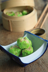 Chinese steamed shrimp dumplings