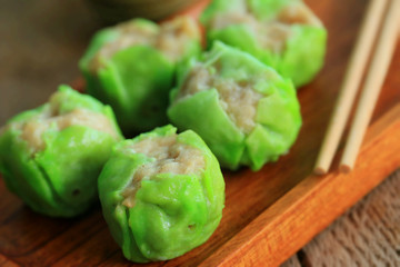 Chinese steamed shrimp dumplings