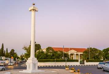 Fototapeta na wymiar The 28th of October Column in Paphos - Cyprus