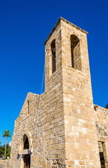 Bell tower of Panagia Chrysopolitissa Basilica in Paphos - Cypru