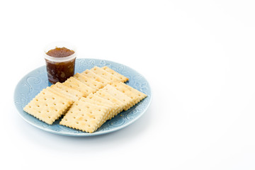 biscuit with pineapple jam