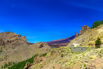 Fototapeta na wymiar Mountains on Tenerife Island in Spain