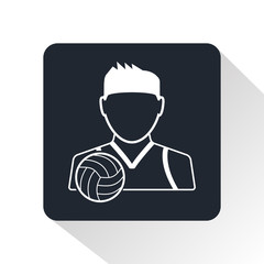 Volleyball player icon