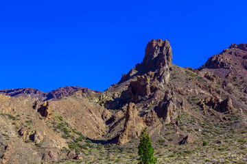 Mountains on Tenerife Island in Spain