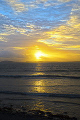 beautiful sunset rays from beale beach
