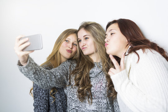 Portrait Of Teenage Girls