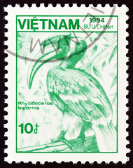 Great Indian hornbill (Vietnam 1984)