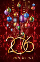 2016 Happy New Year and Merry Christmas  Background
