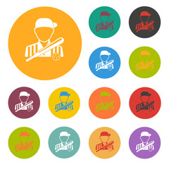 Fototapeta premium Ballplayer icon