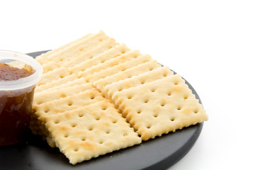 biscuit with pineapple jam