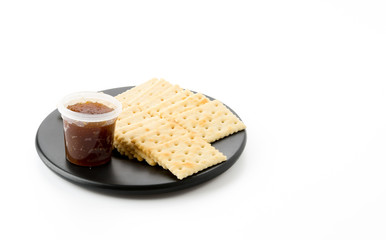 biscuit with pineapple jam