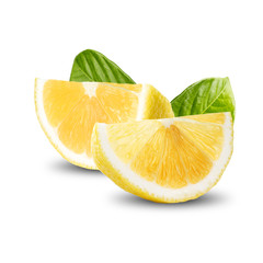 Lemon Fruit On White Background