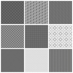 Seamless gray patterns