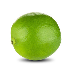 Lime Fruit On White Background