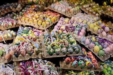 Colorful Egg Ornaments in Salzburg Austria
