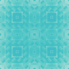 Mint green and blue squares - seamless square pattern background