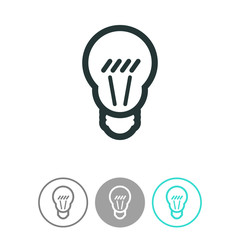 Light lamp vector icon. Idea symbol.