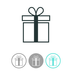 Gift box vector icon.