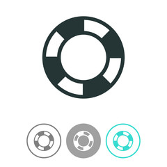 Lifebuoy vector icon.