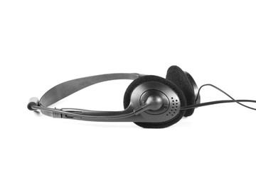 Headphone on a white background