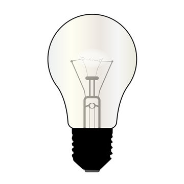 Isolated Light Bulb
