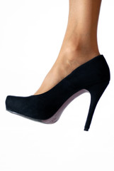 Frauenfuß mit Pumps