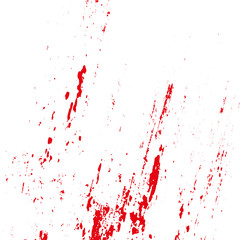 Grunge blood splatters on a white background. Vector illustration