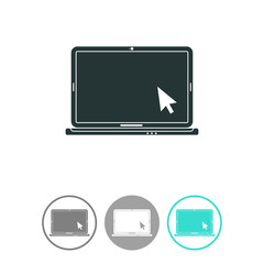 Laptop vector icon.