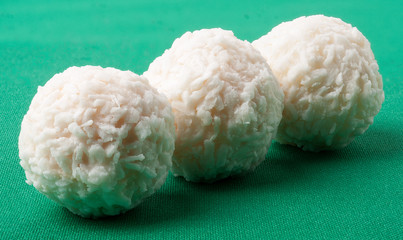 White coconut candy