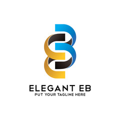 Elegant EB Modern logo icon