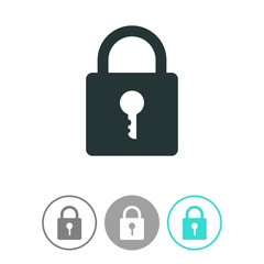 Lock sign icon.