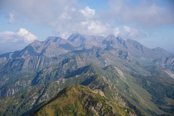 Beautiful mountain scenery of Krasnaya Polyana . Sochi