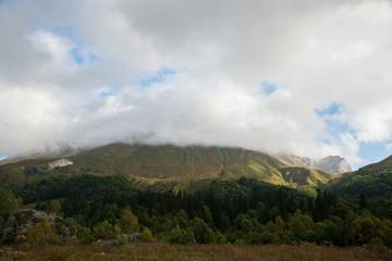 Majestic mountain landscapes of the Caucasian reserve