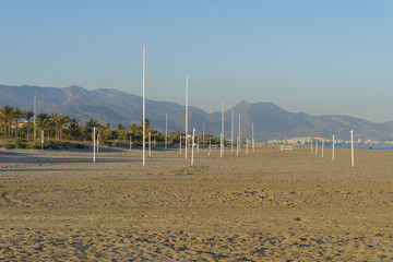 Playa de El Pinar (Castellon, España).