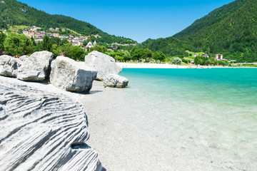 Lake Molveno, elected most beautiful lake in Italy.