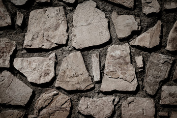 wall of stones as a texture