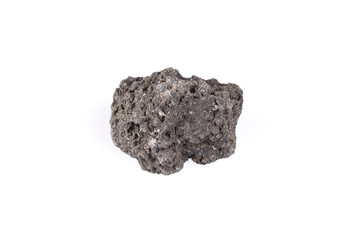 Volcanic stones on a white background