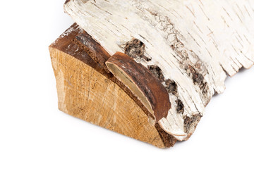 Birch firewood log