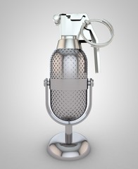 Microphone grenade concept