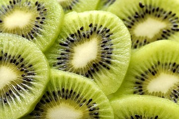 Closeup view of a fresh kiwi