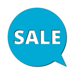 Speech Bubble sale with shadow