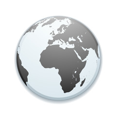 Globo World button sign