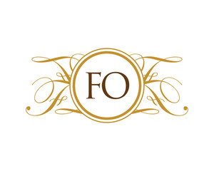 FO Luxury Ornament Initial Logo